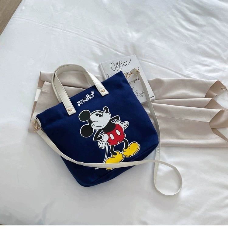 Women's Bag New Canvas Bag Fashion Printed Casual Student Backpack Casual Shoulder Bag Large Capacity Crossbody Bag