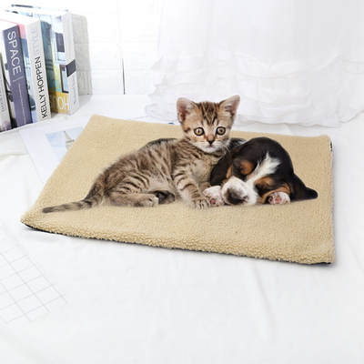 Self-heating cat and dog pad blanket warm lamb velvet kennel dog bed pet nest pad cat cotton nest pet supplies