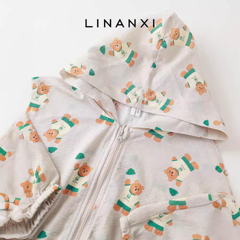 80150 children's sunscreen clothing 24 years summer new cotton printed breathable sunscreen clothing a generation of postage