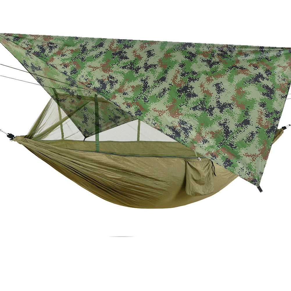 Imitation water sunshade mosquito net hammock set field camping tent air swing outdoor hammock factory supply