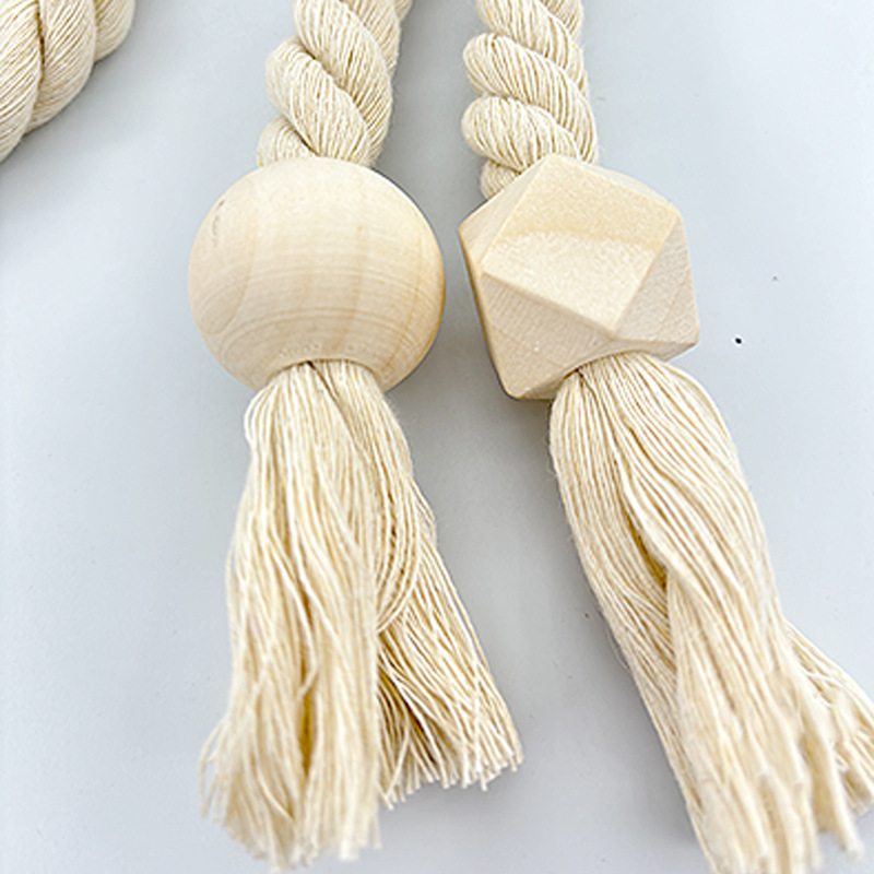 New cross-border source pastoral style curtain strap log strong magnetic non-perforated magnetic buckle tie rope tie strap a pair
