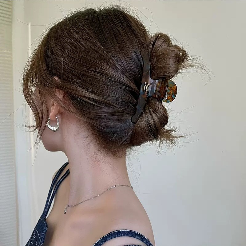  Style Elegant Hairpin Women's Back of Head Ins Shark Clip New Style Clip Headwear High-grade Acetic Acid Grab Clip_voghion.com
