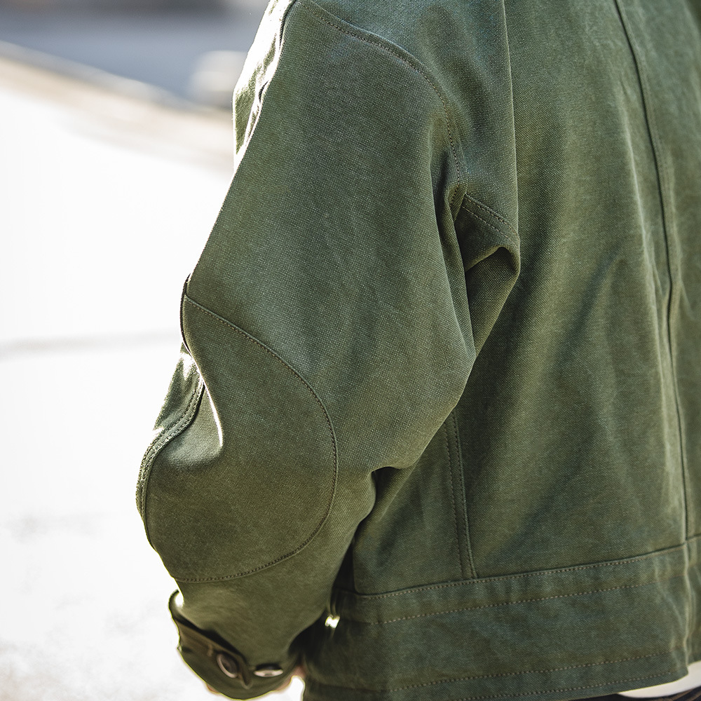 Madden Tooling vintage Swedish Motorcycle Jacket Ami Khaji Retro Hunting Army Green Jacket Men