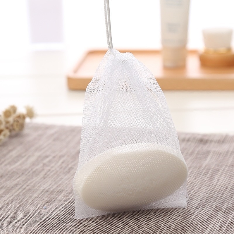 Factory Direct Supply White Rope Foaming Net Foaming Net Hand Soap Cleansing Net Face Wash Foaming Net Soap Net Foaming Net