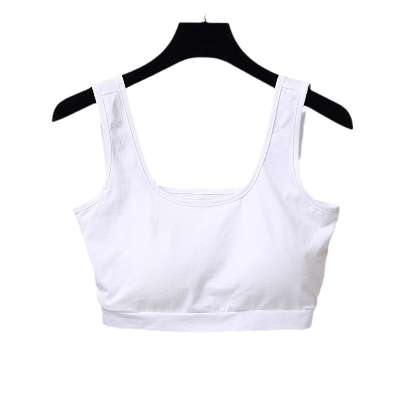 Summer solid color cotton camisole women wear bottoming beautiful back top solid color anti-light sling underwear wholesale