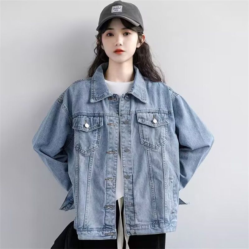 Denim coat for women Spring and Autumn 2023 new versatile loose bf small retro jacket fashionable ins top