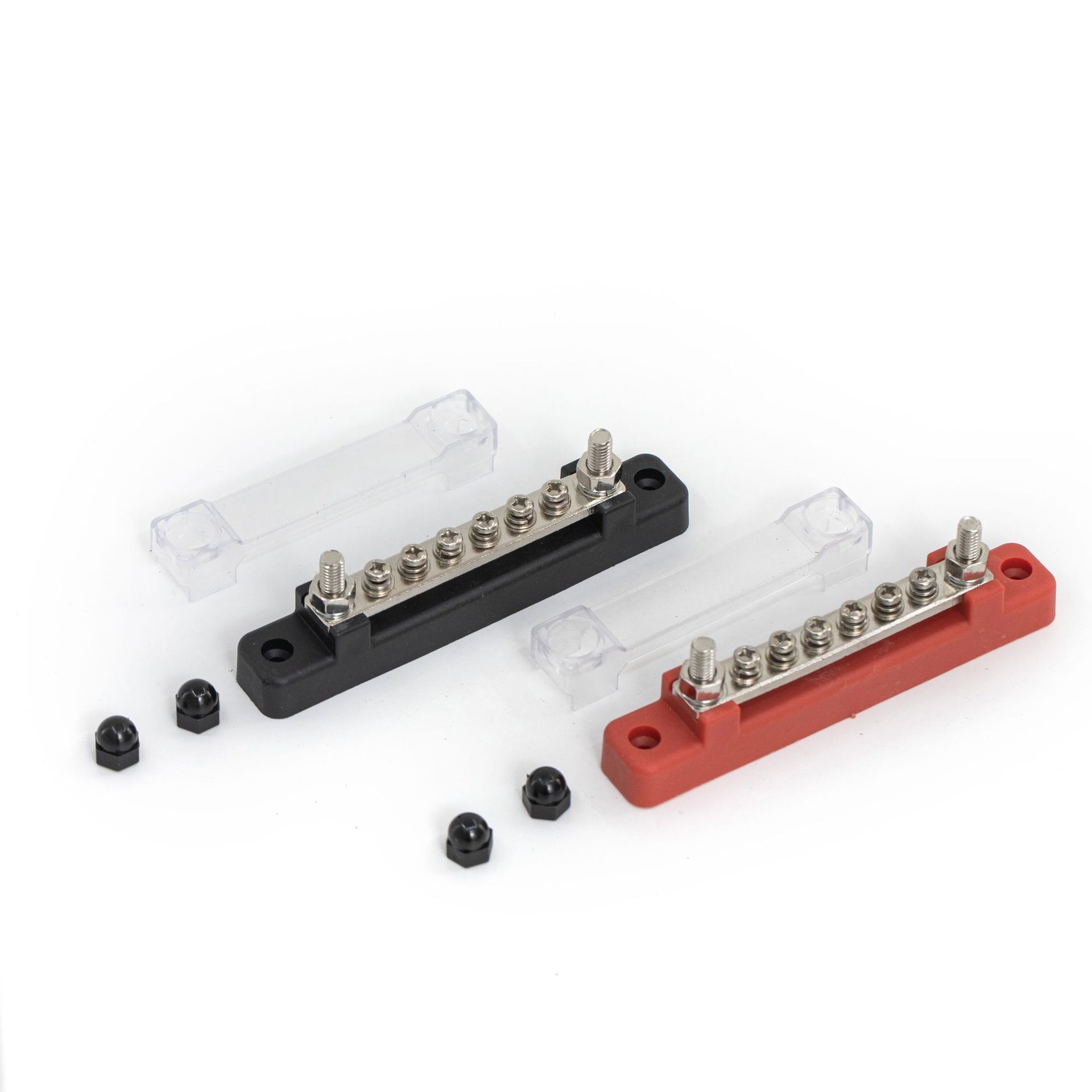 BUSBARS RV Yacht 6-way bus 48V150A copper wiring terminal straight row single row with transparent