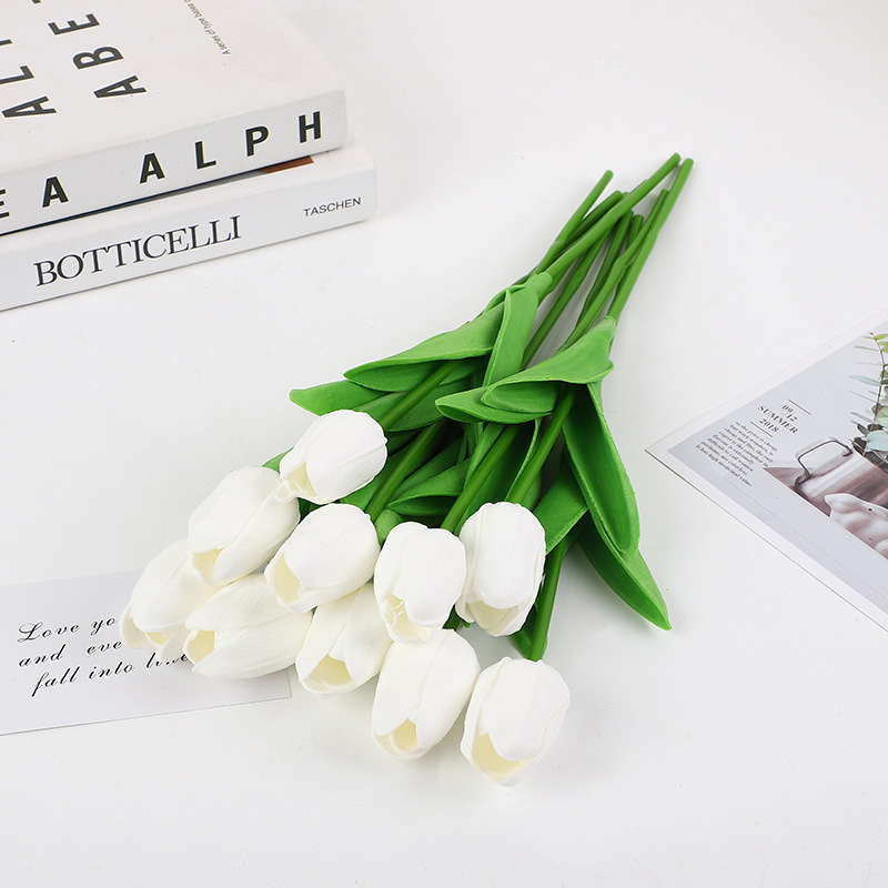 PU Mini Tulip Fake Flower производитель свадебный фальшивый цветок
