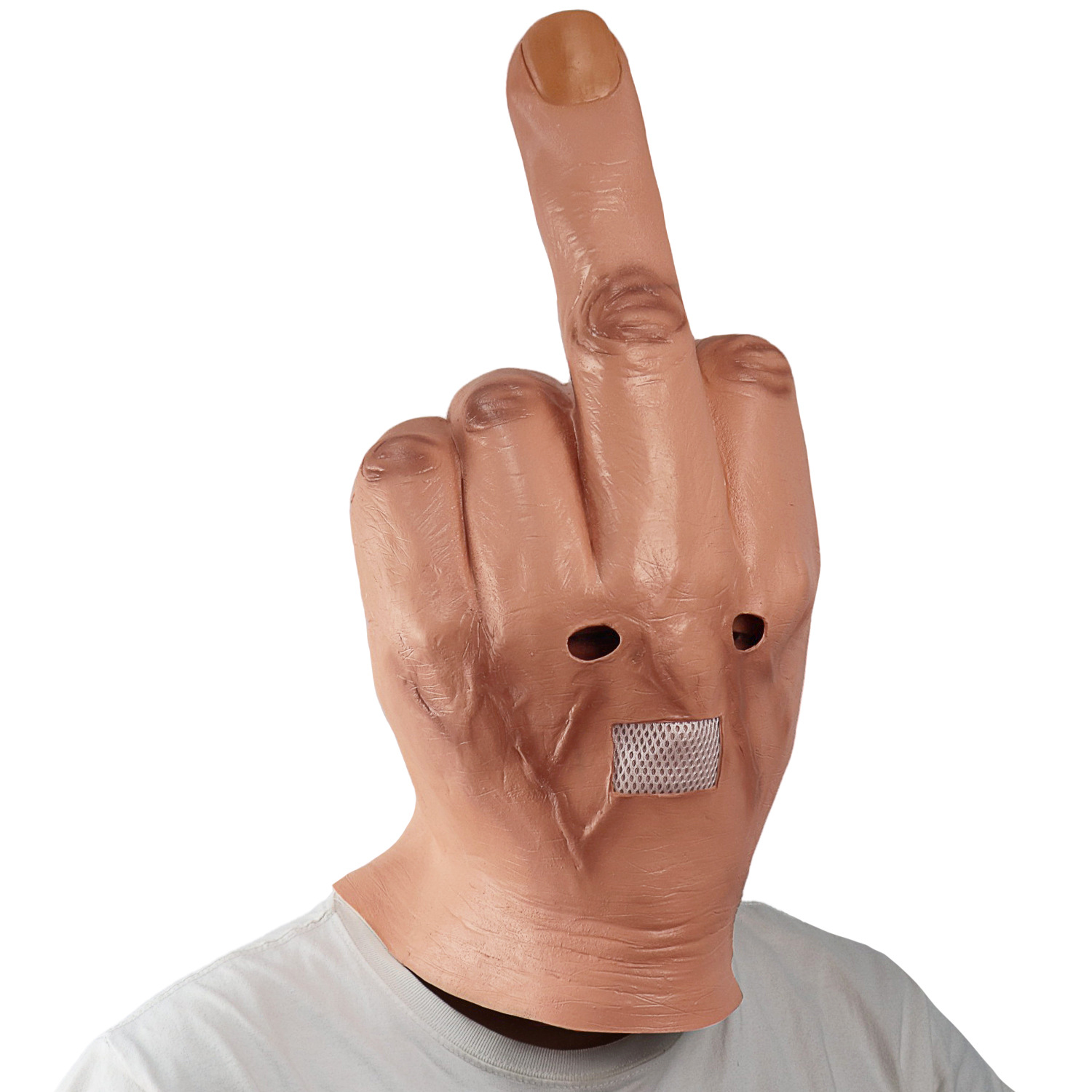 Despise middle finger mask Halloween spoof mask bar DJ spoof mask