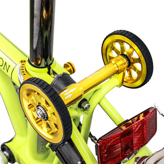 MUQZI for small cloth folding bicycle easy wheel aluminum alloy ceramic Peilin promotion auxiliary wheel upgrade