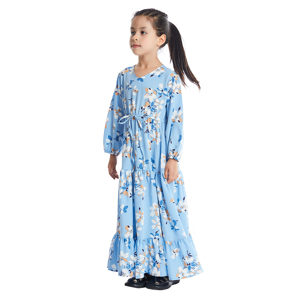 Factory spot Southeast Asian girls floral dress TH621, Amazon AliExpress EBAY shrimp skin hot sale