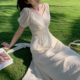 Tea Break French Dress Niche Design Retro Collar 2024 Summer High-end Temperament Gentle Style First Love Dress