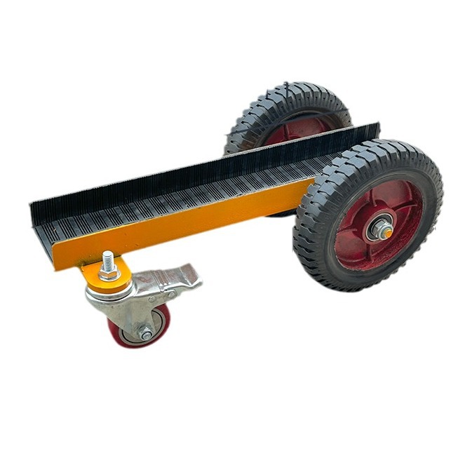 New door and window glass truck loading truck stone tile truck universal wheel channel steel cast iron wheel trolley