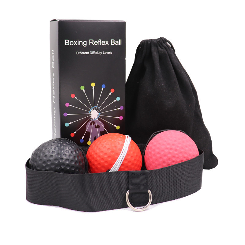 New head-mounted boxing speed ball reaction ball home sports fitness equipment rubber PU Foam ball 6.3cm