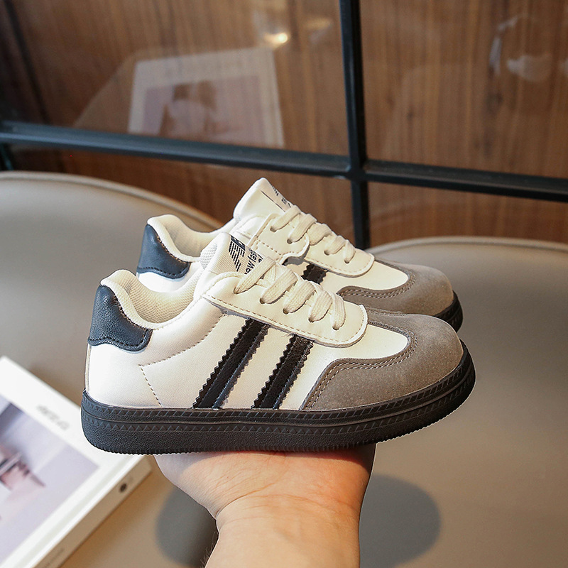 Boys Casual sneaker 2024 Autumn New Children's Soft Sole Running Shoes Girls' Board Shoes Vintage Student Shoes