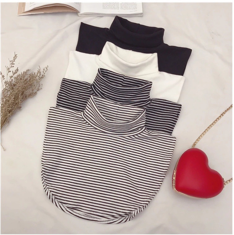 Cross-border interior artifact fake collar for children autumn and winter warm knitted solid color high collar scarf Korean neck protection fake collar