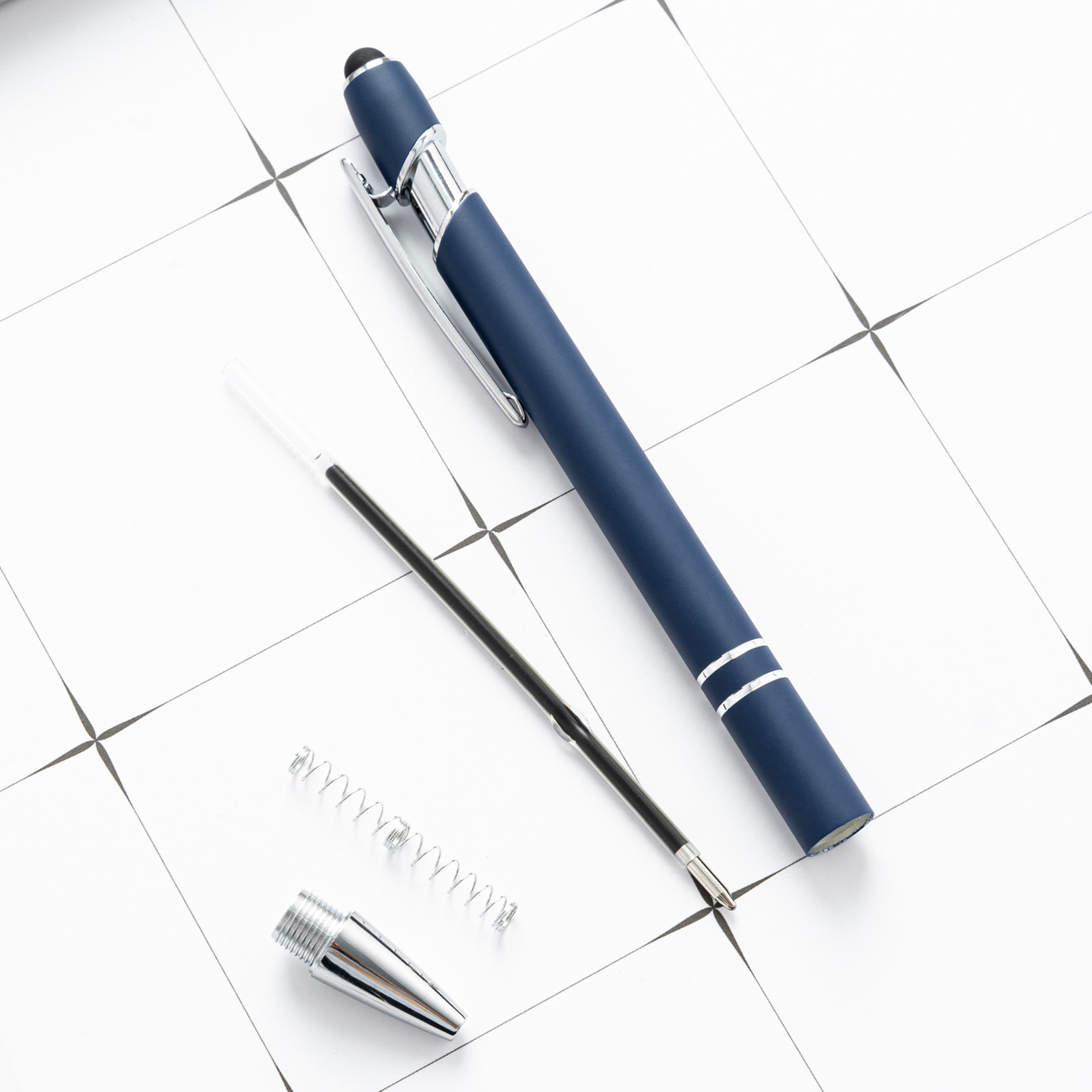 Spot wholesale touch screen capacitance Pen Press Metal Ballpoint Pen advertising pen printing logo creative beauty pen manufacturers