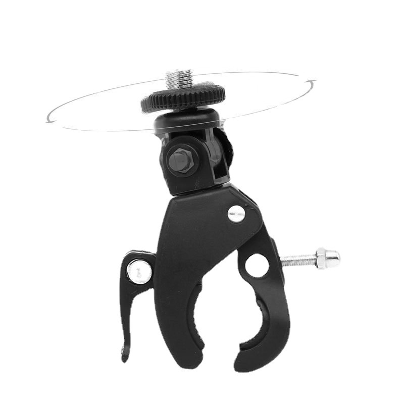 Suction disc type driving recorder bracket Bicycle Electric bicycle motorcycle mobile phone navigation bracket position extension clip