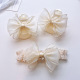 (White) mesh bow combination