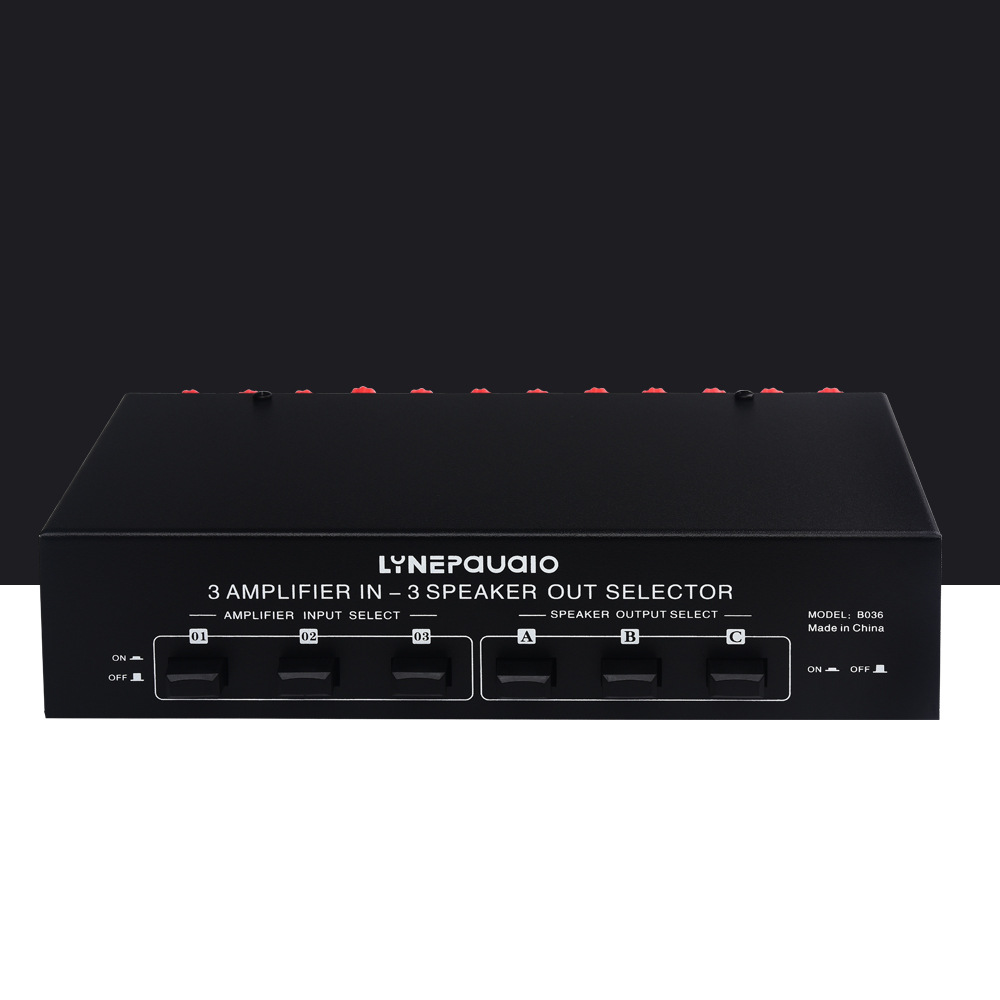 3 in 3 out passive amplifier speaker selection switcher audio switching distributor comparator sound quality without loss