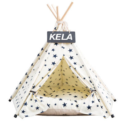 Corra one-piece delivery pet tent nest cat and dog nest canvas small tent winter warm pet nest sleeping mat