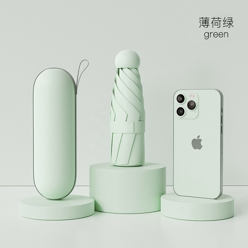 6-bone [bold ribs/anti-UV] mint green