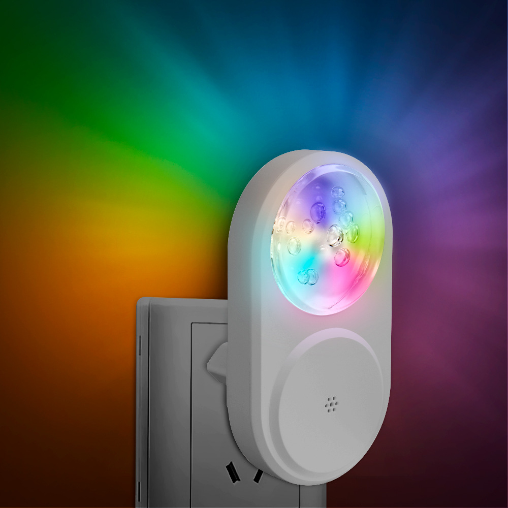 New intelligent LED light control night light RGB colorful atmosphere light baby room sleeping light bedroom corridor convenient light