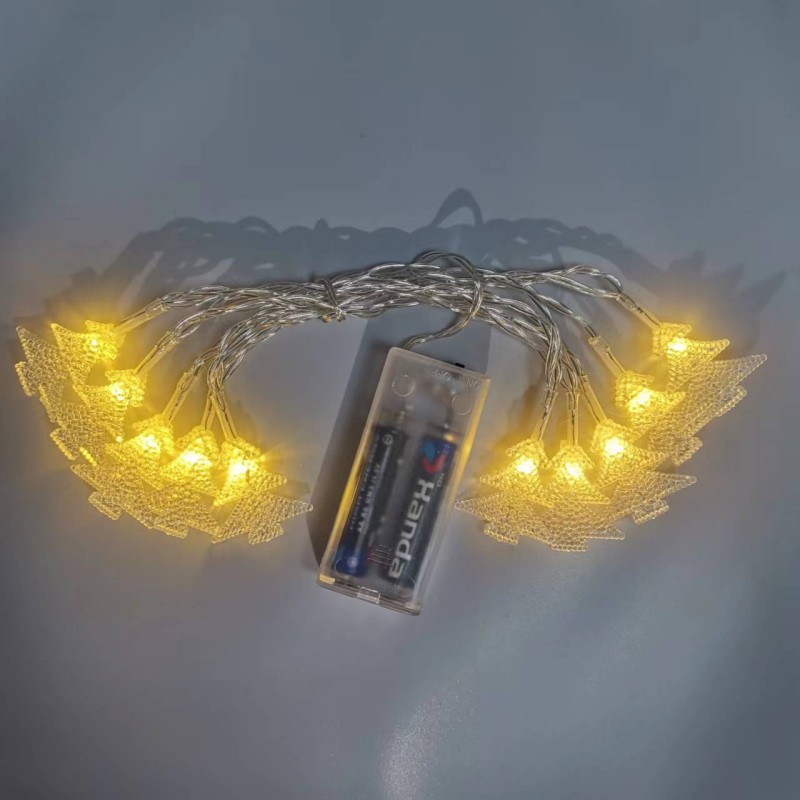 Small Christmas tree lights decorative lamp string battery box string Christmas holiday lights string outdoor LED lights