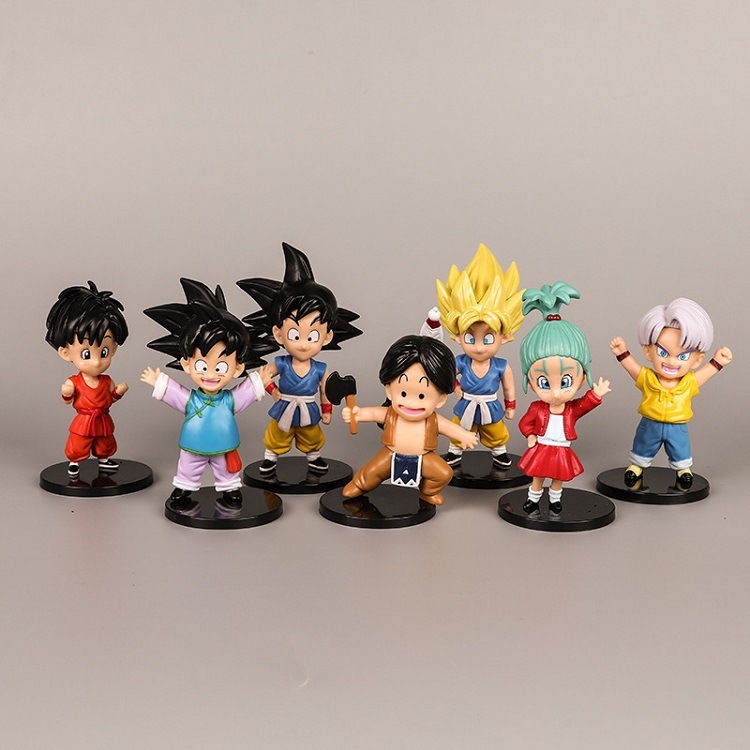 Dragon Ball Anime Hand-made Blind Box Monkey King Kiki Vegeta Car Model Toy Children's Cake Ornaments