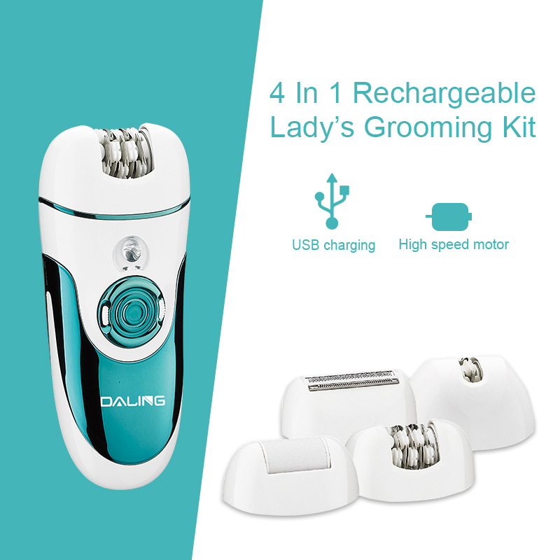 Daling DALING-6018 women's hair remover full body hair removal four-in-one suit electric USB home cross-border