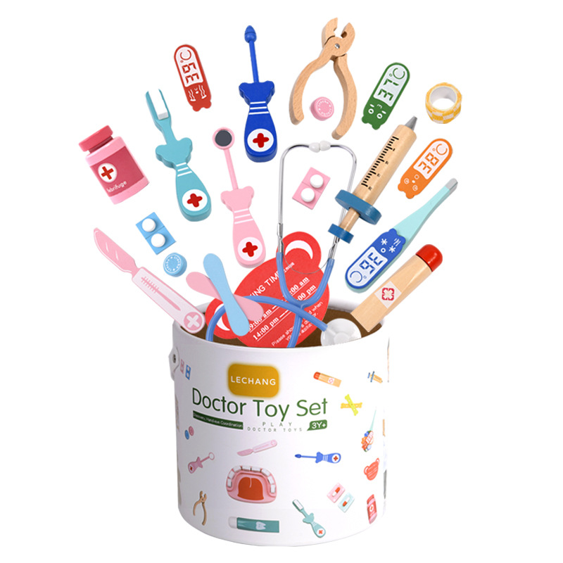 Foreign Trade Children's simulation doctor toy boys and girls play house role-playing nurse injection diagnostic device educational toy