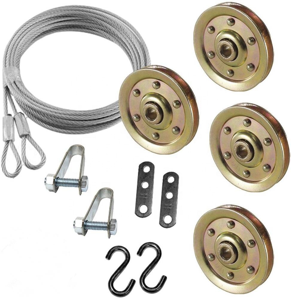European and American market Special Garage door 3 "pulley and cable suit Garage door pulley suit