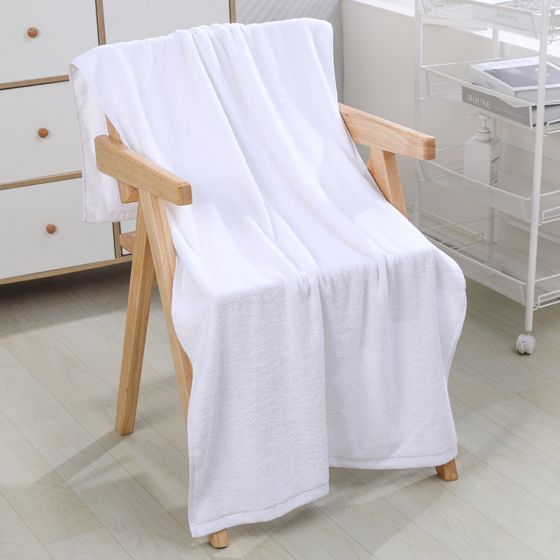 Hotel towel pure cotton bath towel white B&B five-star hotel towel wholesale cotton embroidered logo