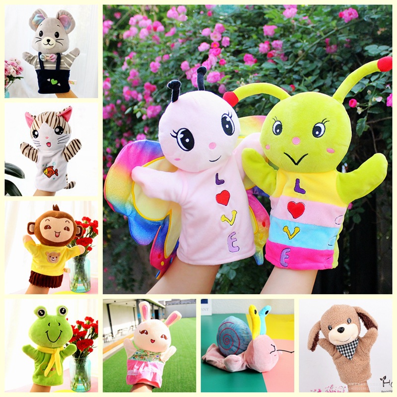卡通動物手偶毛絨玩具手套娃娃幼兒園表演講故事套手公仔跨境