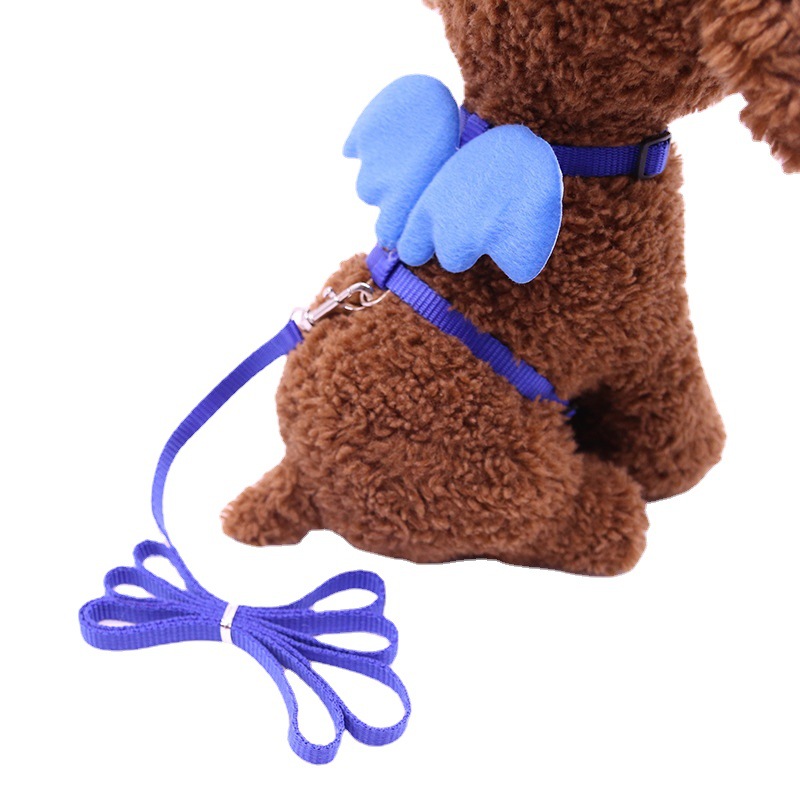 Pet supplies factory new pet traction belt I-shaped Angel chest back wings traction rope dog chain