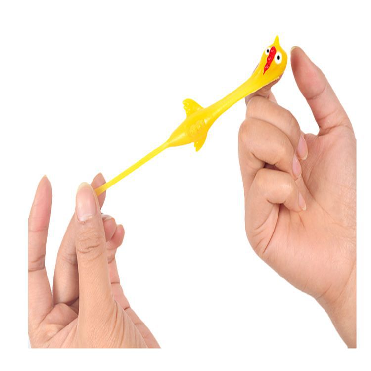 Amazon popular catapult chicken toy cute Turkey decompression small toy finger catapult promotional gift wholesale