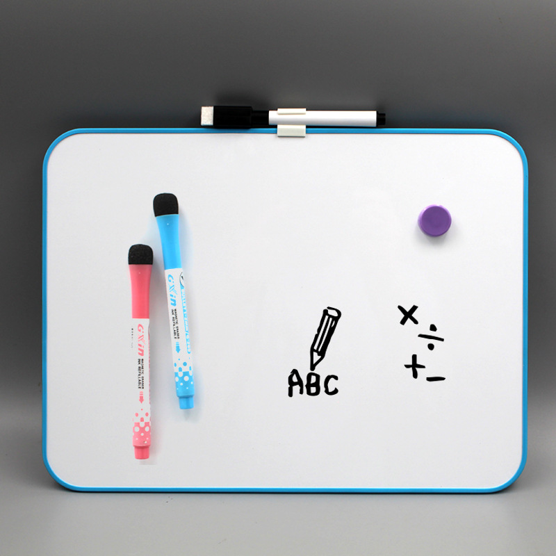 Magnetic erasable small whiteboard double-sided plastic edge baby graffiti office notes messages ins writing Blackboard manufacturers