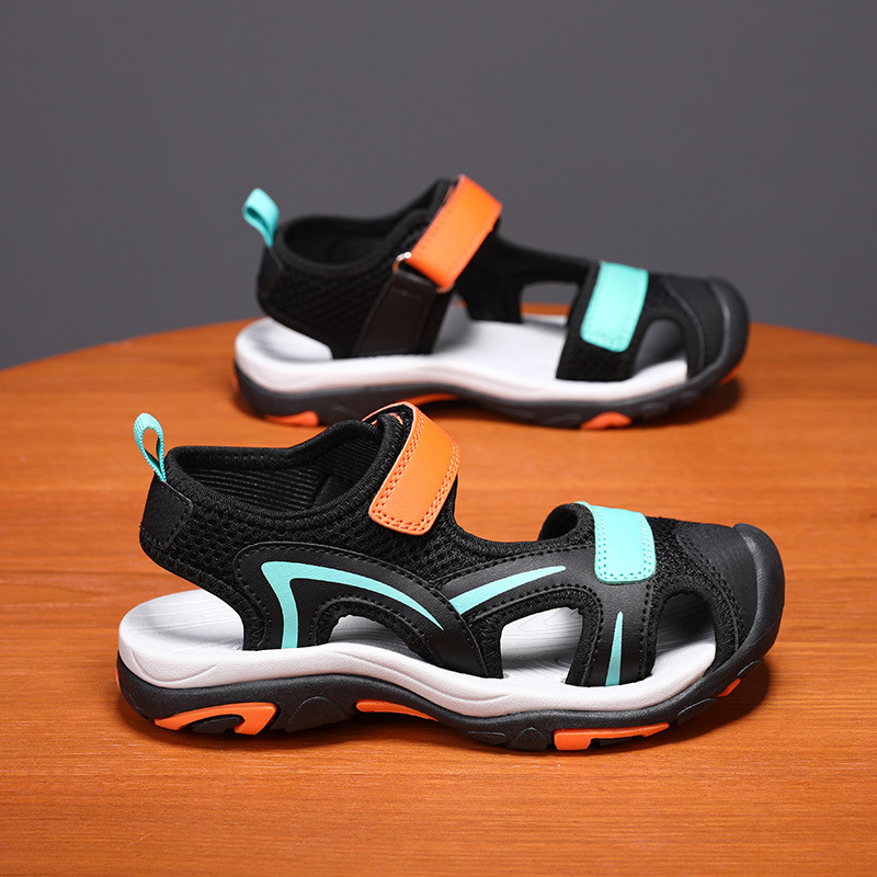 Children's Sandals 2023 New Summer Mid-Big Children's Soft Sole Non-Slip Korean Style Children's Shoes