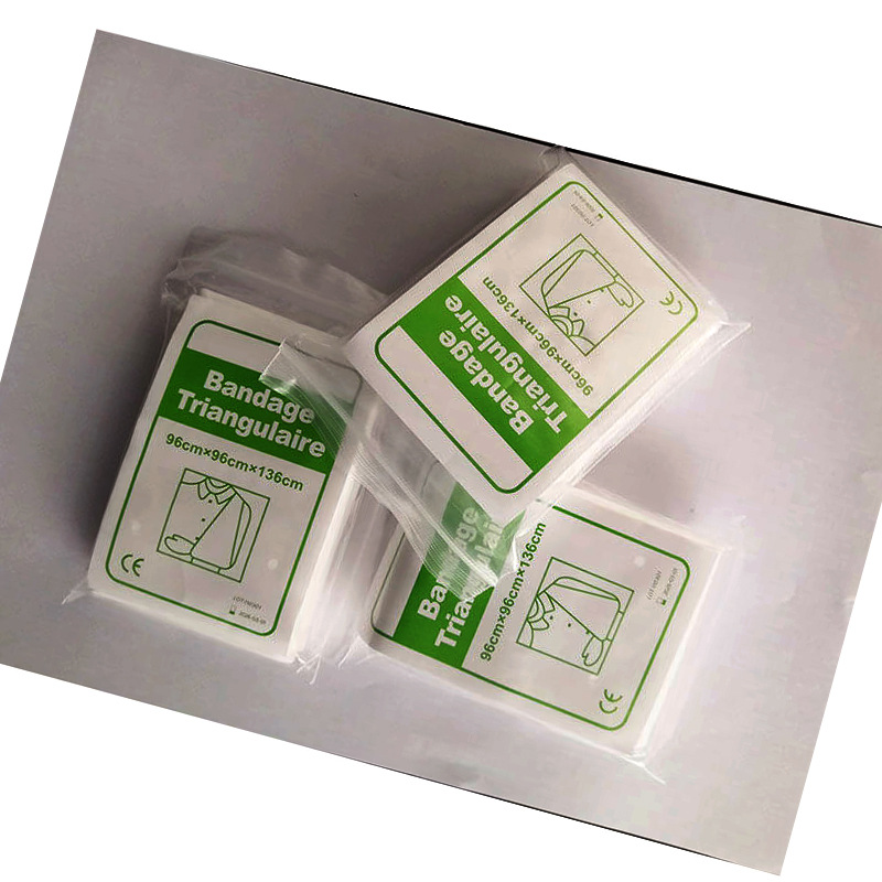 In stock teaching training non-woven triangle towel bandage fixed first aid kit first aid kit gauze triangle bandage