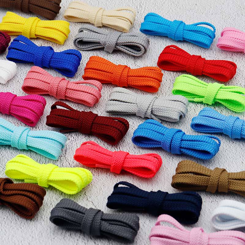 Kulogin shoelace source wholesale classic NB flat polyester shoelace all-match lanyard casual shoes solid color decorative rope