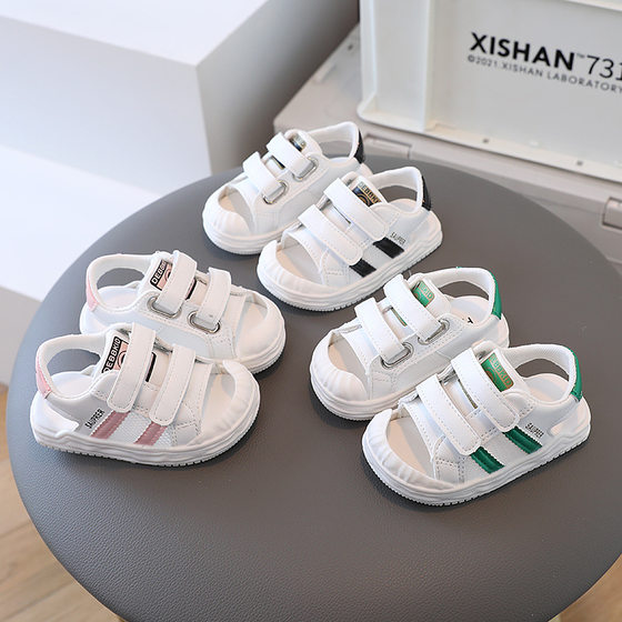 2023 Summer New Children's Sandals Girls' Baby's Shoes Soft Sole Toddler Shoes Boys' Breathable Hollow Net Shoes
