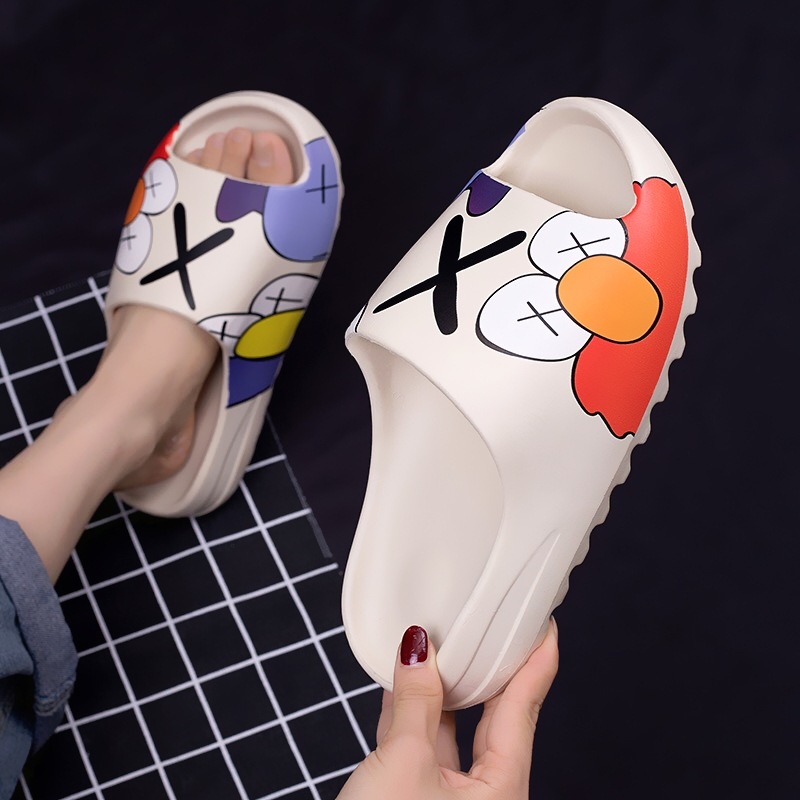 Thick-soled couple Men's coconut slippers women's outer wear thick-soled beach slippers summer yeey slippers men's cross-border e-commerce
