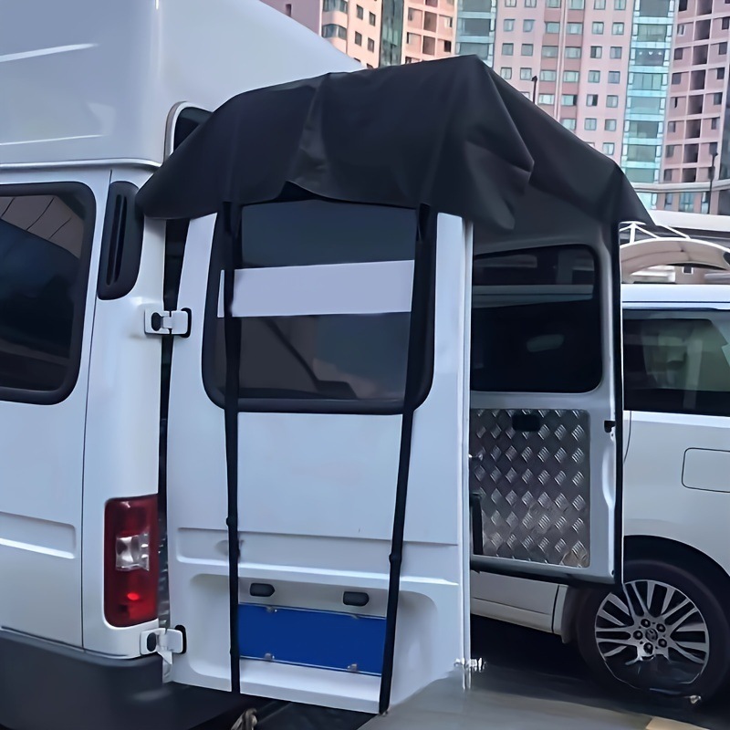Thickened Waterproof Sunshade Oxford Cloth Tail Door Sunshade for RV Transport RV Barn Cover Rain Cover Sunshade