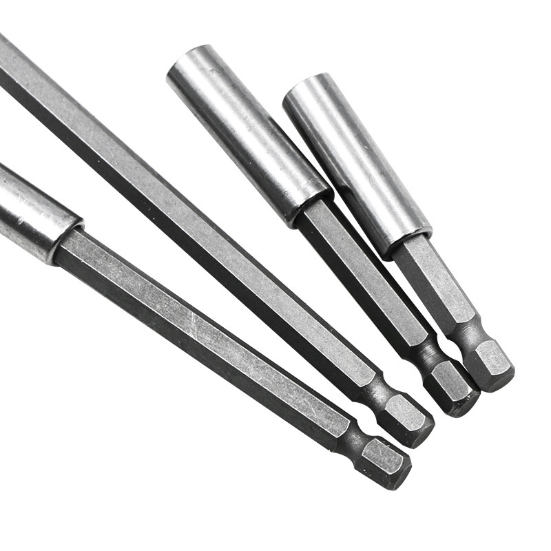 1/4 electric head strong magnetic connecting rod handgun drill extension rod 6.35mm sleeve quick adapter extension rod