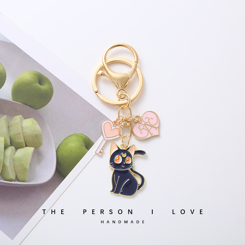 South Korea Original Cute Unicorn Pony Rainbow Keychain Girl's Heart Best Friend Bag Pendant Couple Accessories