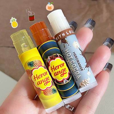 HERORANG Colored Lipstick Lipstick Lasting No Fading Moisturizing Lip Mask Fruit Flavor Lip Balm Wholesale