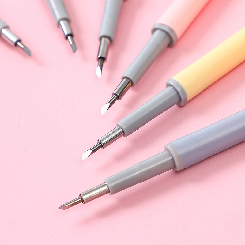 Push-type Journal pen knife cutting knife paper cutting replacement knife core handmade knife core primary school student journal paper cutting knife core wholesale