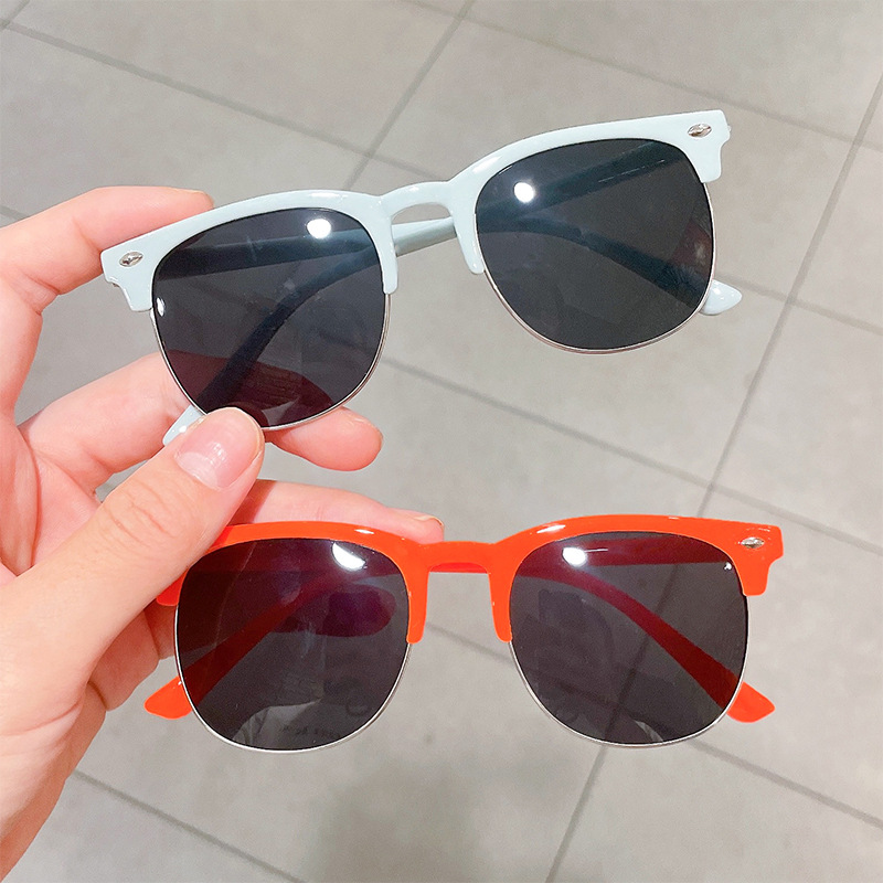 Children's Sunglasses Boys' and Girls' Fashion Trendy Baby's Sunglasses Anti-ultraviolet Korean Style Girl's Sunshade Glasses