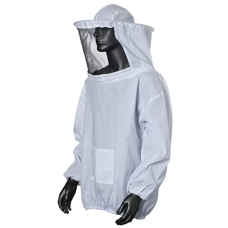 白い蜂防止服蜂服蜂帽子蜂具養蜂道具蜂服卸売り分体養蜂専用平均コード養蜂|undefined