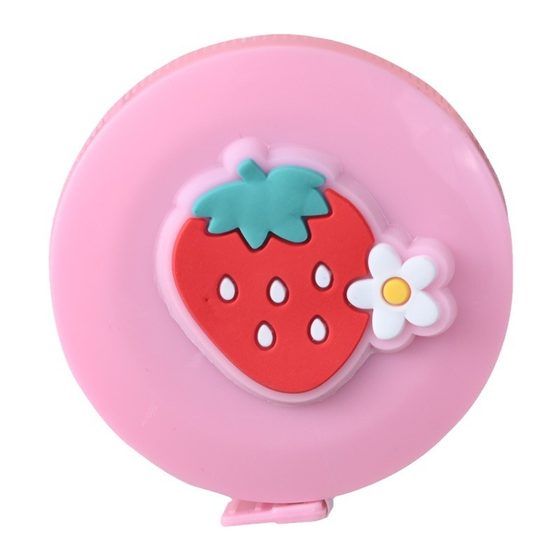 Cartoon Mini Small Tape Multi-function Round Portable Tape Measuring Three-circumference Bust Waist Soft Ruler Measuring Gown Ruler